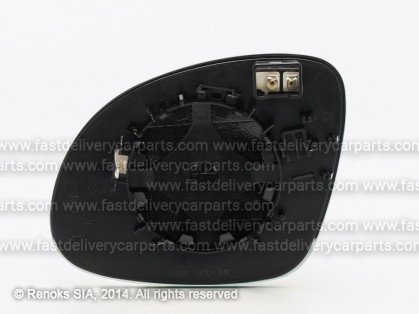 VW Sharan 10-> mirror glass with holder R heated convex VIEW MAX