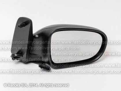 VW Sharan 95->00 mirror R electrical heated black convex 5pins 95->88