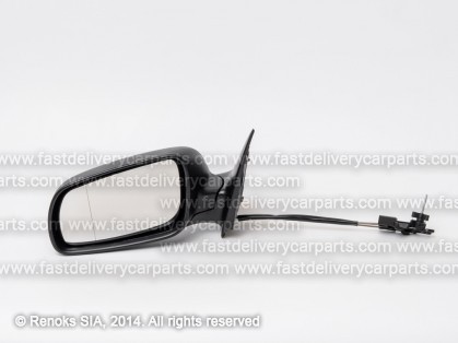 SK Fabia 00->07 mirror L cable adjustment black aspherical large