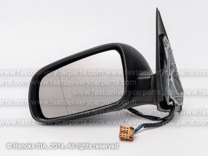 SK Fabia 00->07 mirror L electrical heated primed aspherical 5pins large 06->07