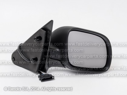 SK Octavia 97->00 mirror R electrical heated black convex 5pins small