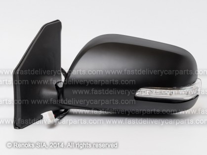 TT Avensis 06->08 mirror L electrical heated primed aspherical with flasher