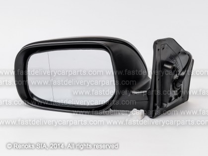 TT Avensis 06->08 mirror L electrical heated primed aspherical with flasher