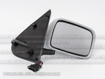 VW Polo Classic 97-> mirror R electrical heated primed convex 5pins