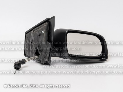 VW Polo 01->05 mirror R cable adjustment black convex