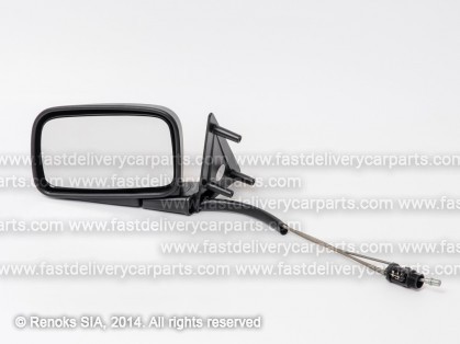 VW Golf 83->91 mirror L cable adjustment black flat 88->91