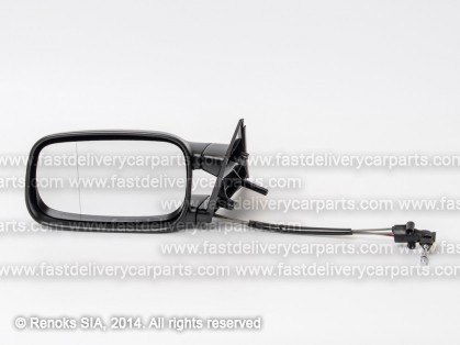 VW Passat 88->93 mirror L cable adjustment black aspherical