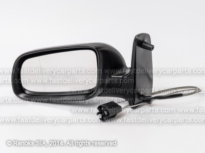 VW Sharan 95->00 mirror L cable adjustment black aspherical 98->00