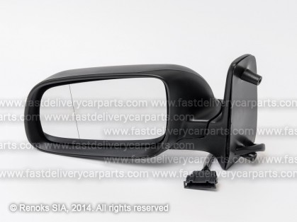 VW Sharan 95->00 mirror L electrical heated primed aspherical 5pins 98->00