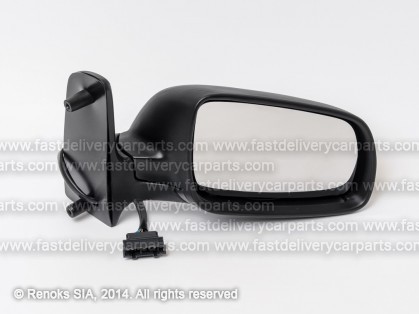 VW Sharan 95->00 mirror R electrical heated primed convex 5pins 98->00