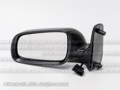 VW Sharan 00->10 mirror L electrical heated black aspherical 5pins 00->04