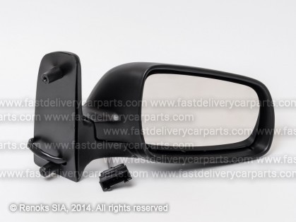 VW Sharan 00->10 mirror R electrical heated primed convex 5pins 00->04