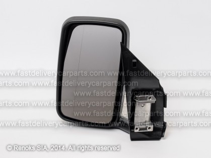 VW LT 96->05 mirror L manual black aspherical