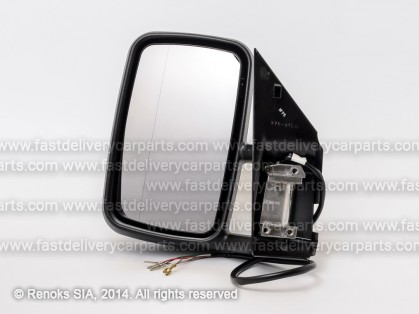 VW LT 96->05 mirror L electrical heated black aspherical