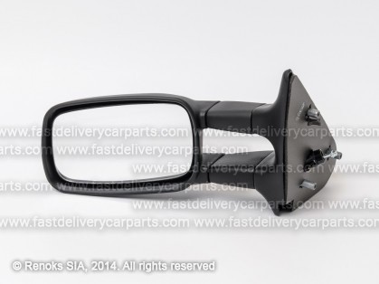 VW Caddy 95->04 mirror L cable adjustment black flat