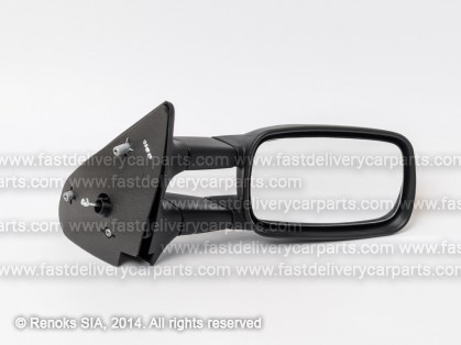 VW Caddy 95->04 mirror R cable adjustment black convex