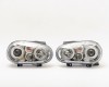 VW Golf 98->03 head lamp H7/H1 light chrome +LEDset E