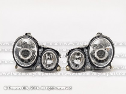 MB E W210 99->03 head lamp XENON CLEAR chromeset E DEPO