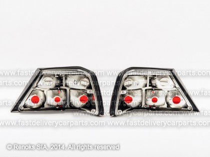 MB E W124 85->95 tail lamp CRISTAL smoked/red set E DEPO