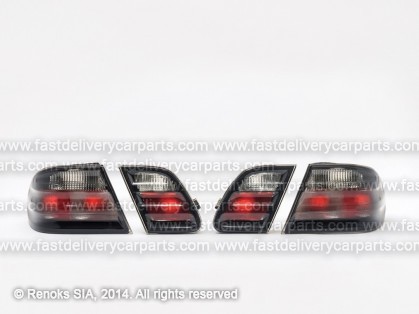 MB E W210 95->99 tail lamp CRISTAL blackset E 95->99/99-> DEPO