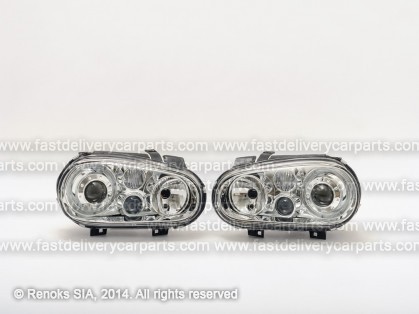 VW Golf 98->03 head lamp H7/H7/H3 lightset E DEPO