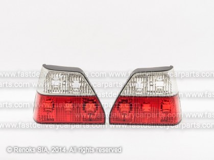 VW Golf 83->91 tail lamp CRISTAL white/redset E DEPO