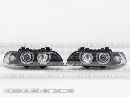 BMW 5 E39 96->00 lukturi Engel Eyes balta pagr lampa tumšs komplekts E DEPO