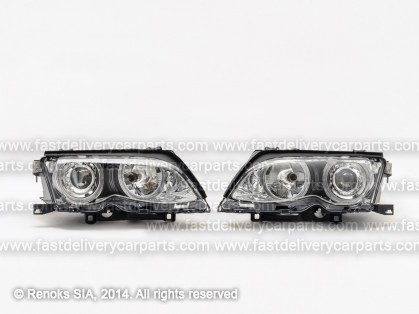 BMW 3 E46 01->05 head lamp Engel Eyes chrome set E DEPO