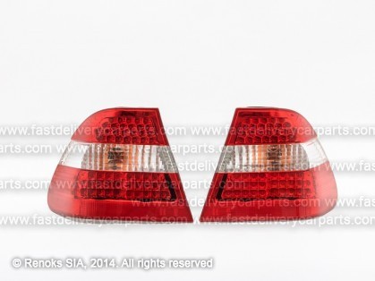 BMW 3 E46 98->01 aizmugures lukturis SED LED, s/b/s komplekts E DEPO