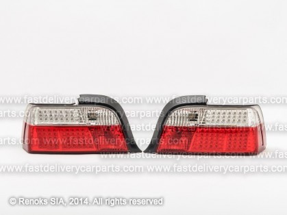 BMW 3 E36 91->98 COUPE tail lamp LED white/red set E DEPO