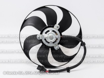 SK Fabia 00->07 cooling fan 345mm 250/60W 3pin