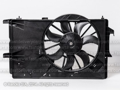 OP Meriva 03->06 cooling fan RAD +AC 1.4/1.6/1.8 330W 360mm 2pin